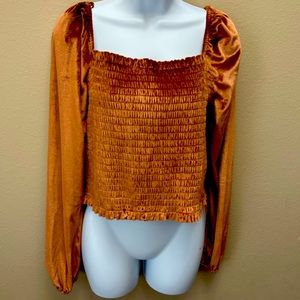 Rust colored long sleeve shirt size XLarge